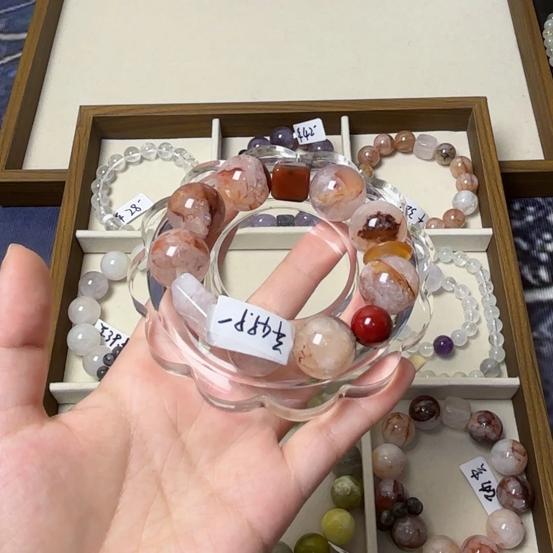 *****手链未镶嵌水晶377号红浇花