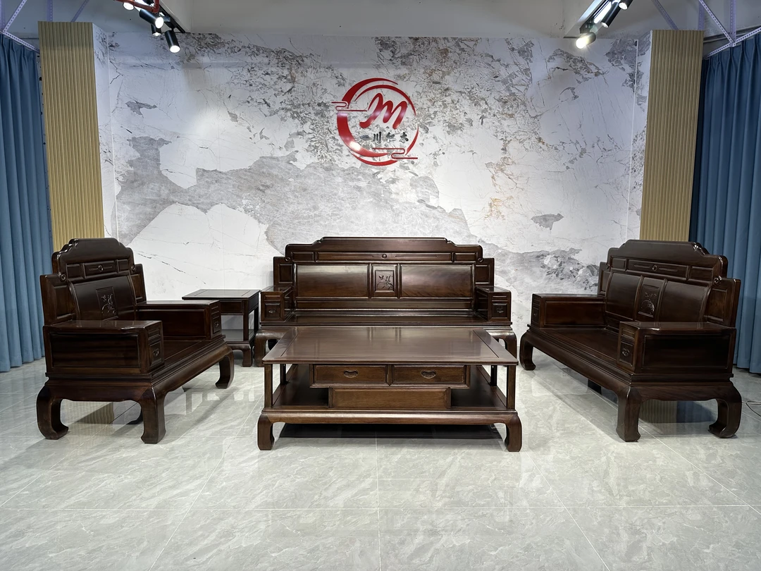 （吉星高照）沙发123113中式简约古典别墅储物客厅沙发成套家用