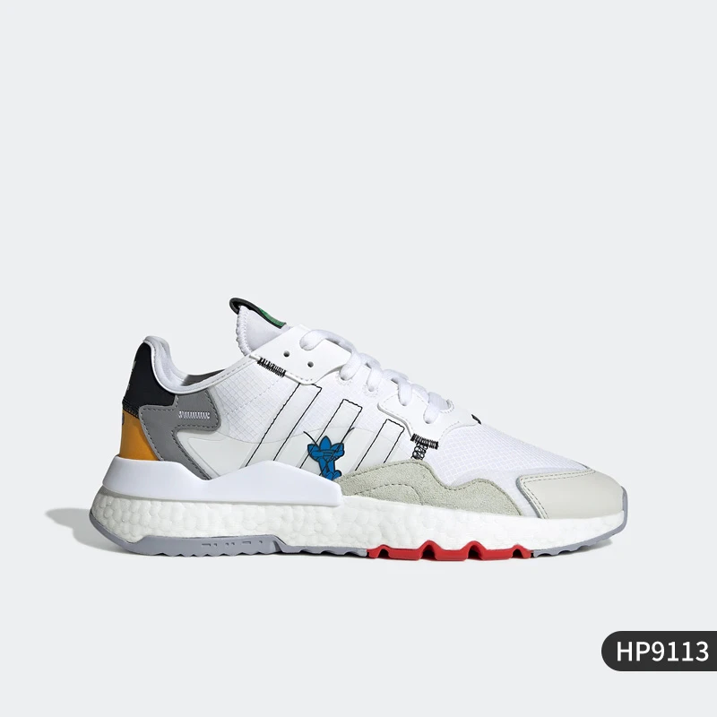 Adidas/阿迪达斯三叶草BOOST男女夜行者运动休闲跑步鞋男子HP9113
