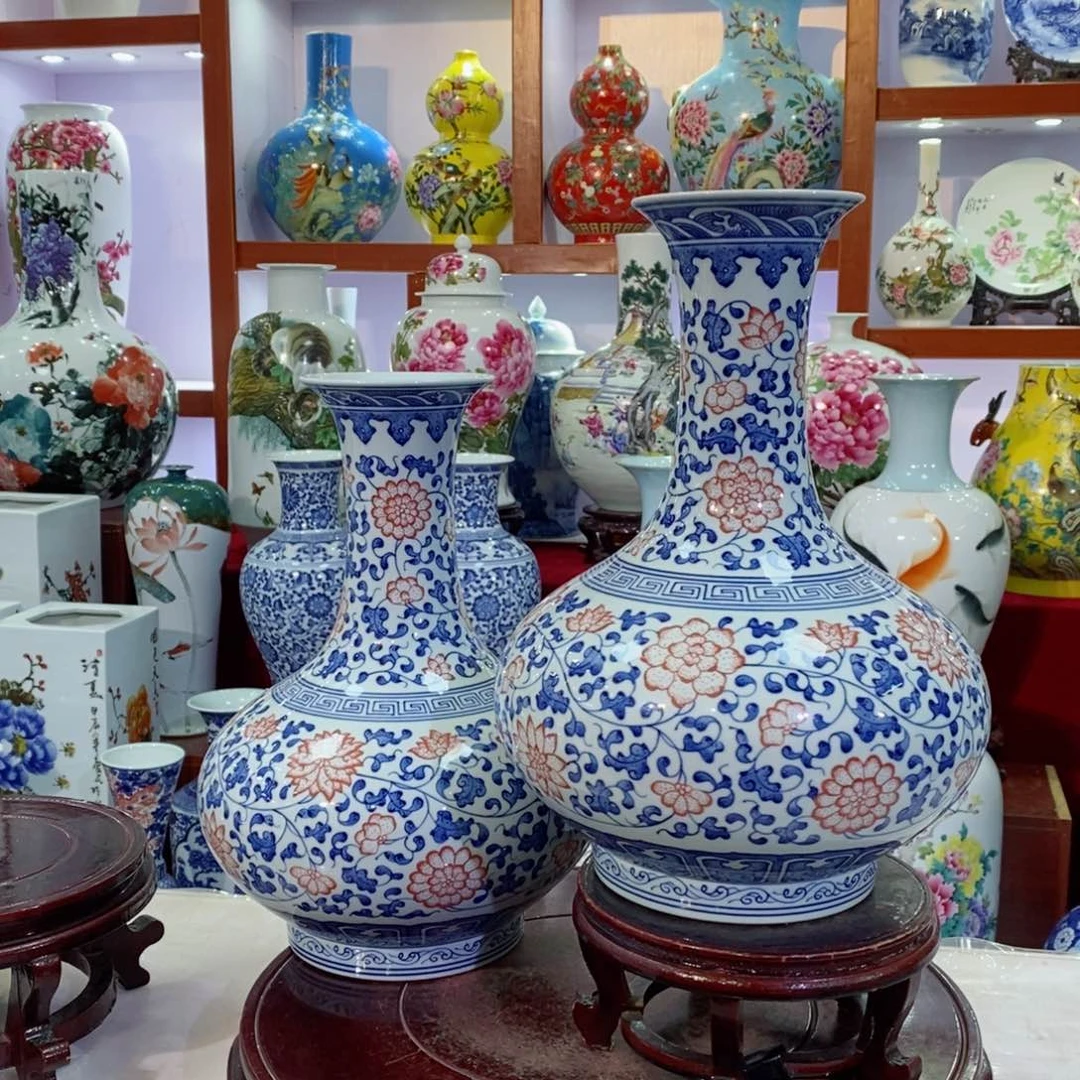 瓶确保全手绘扁肚瓶