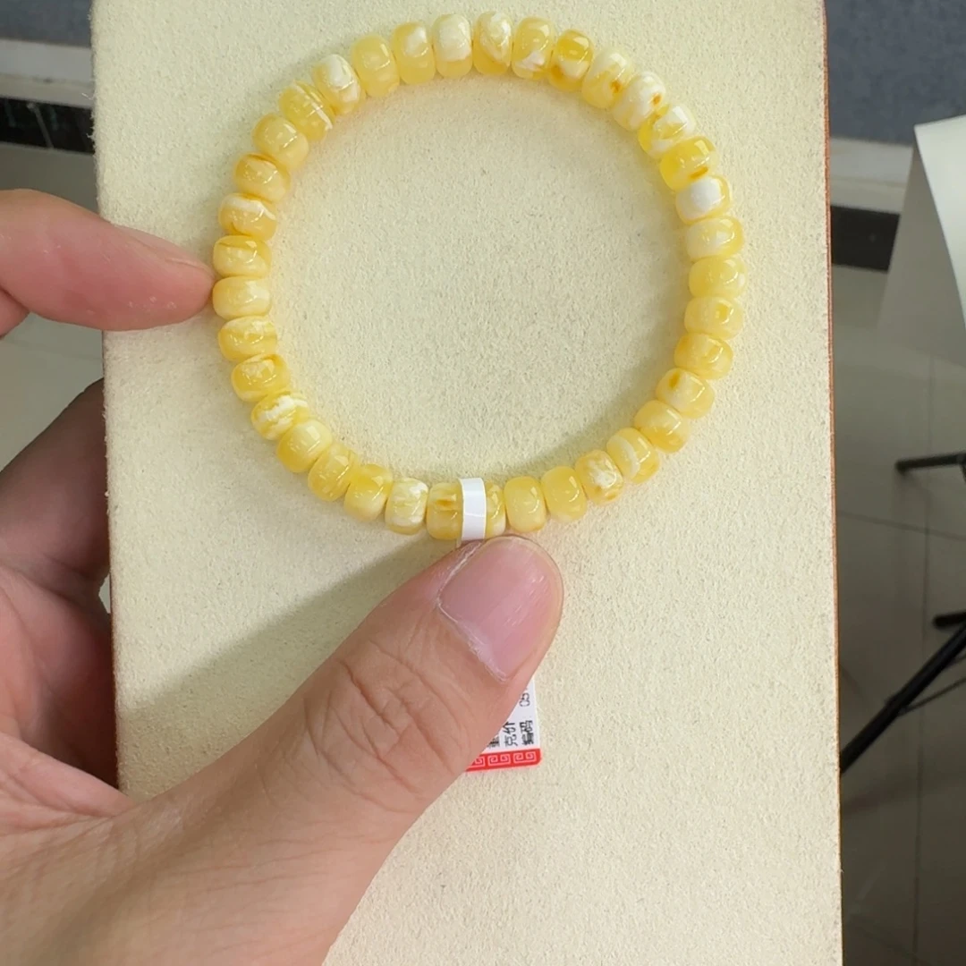琥珀未镶嵌手链蜜蜡手串
