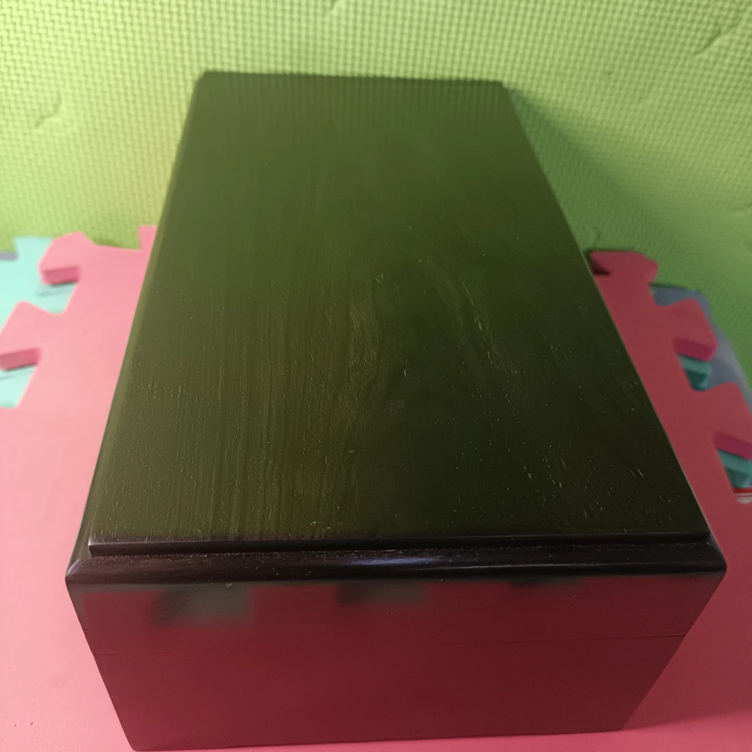全独板榫卯结构收纳箱文件箱 紫光檀25*14*9.5 厘米
