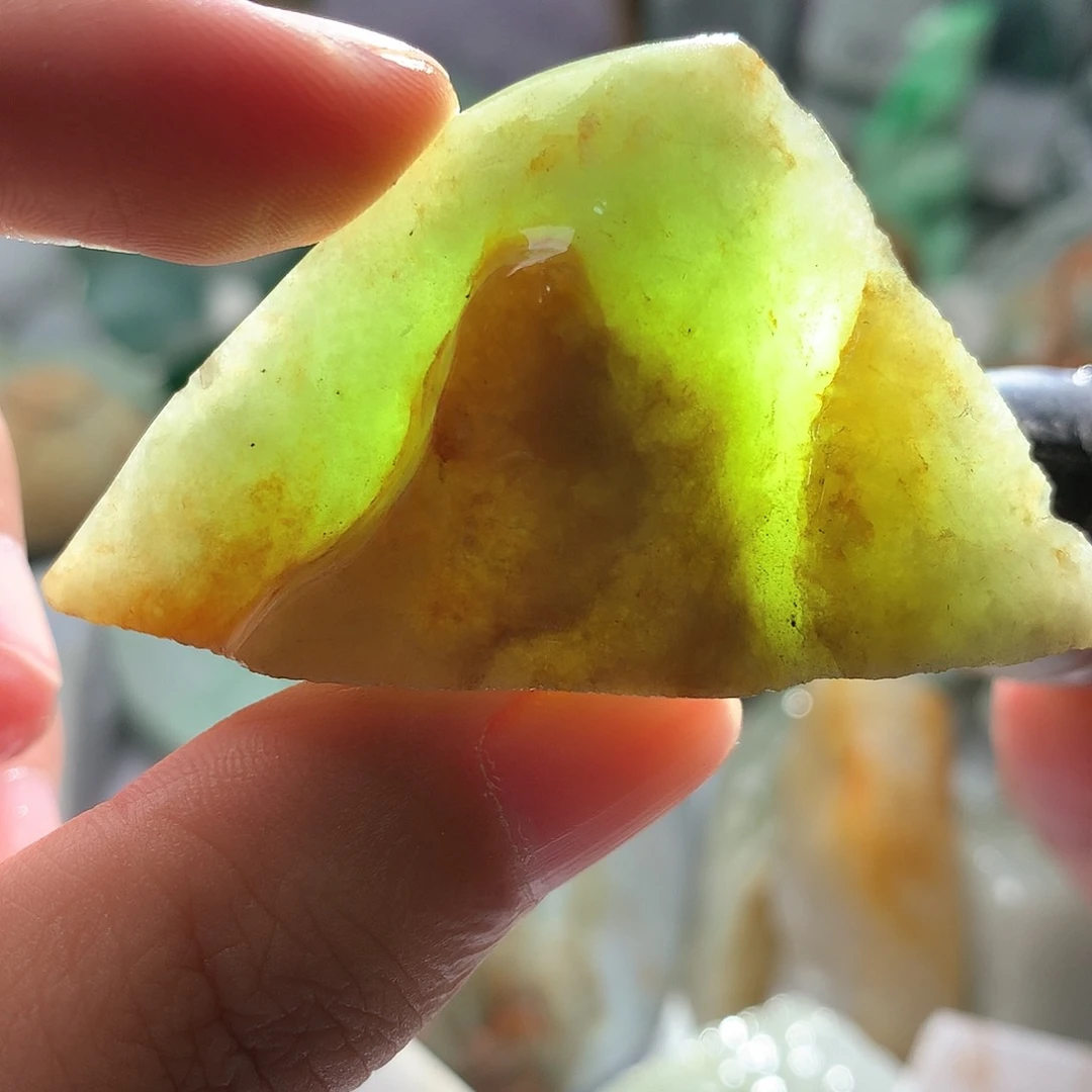 翡翠散珠翡翠原石片料