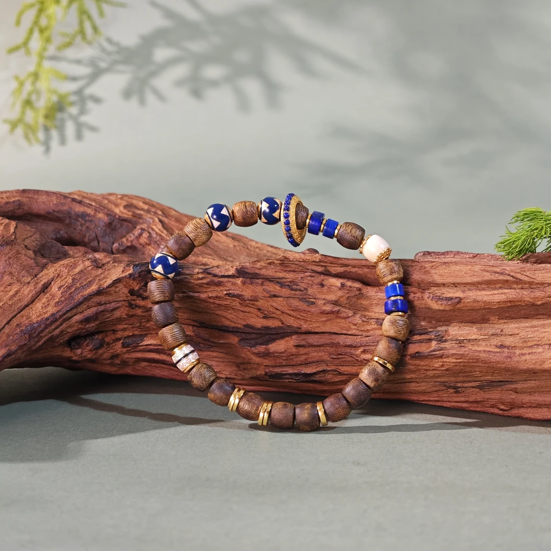 沉香沉香6*7mm鼓珠diy单圈手串SY7013