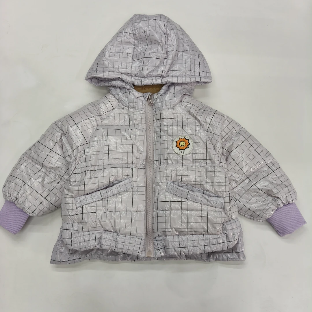 GZ 5-4［8076］向日葵小格子儿童休闲羽绒服