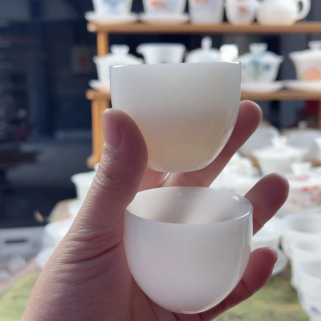 璞玉釉烧2个装60ml小蛋杯