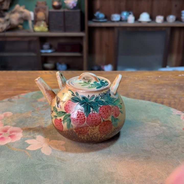 柴烧纯手工手绘陶瓷