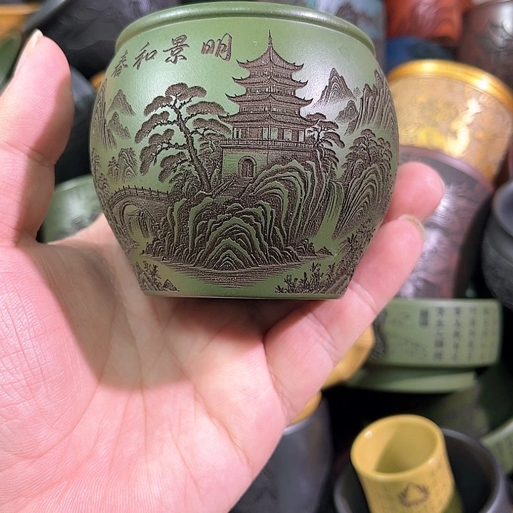 茶杯紫砂全手工紫砂主人杯
