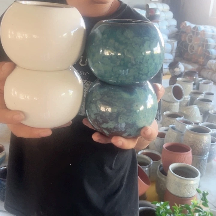 紫砂花盆高9口6吧