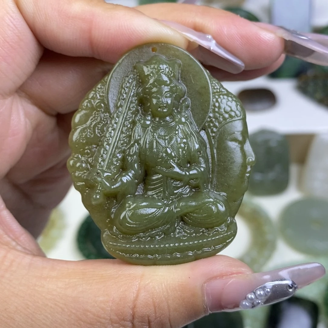 和田玉吊坠虚空未镶嵌