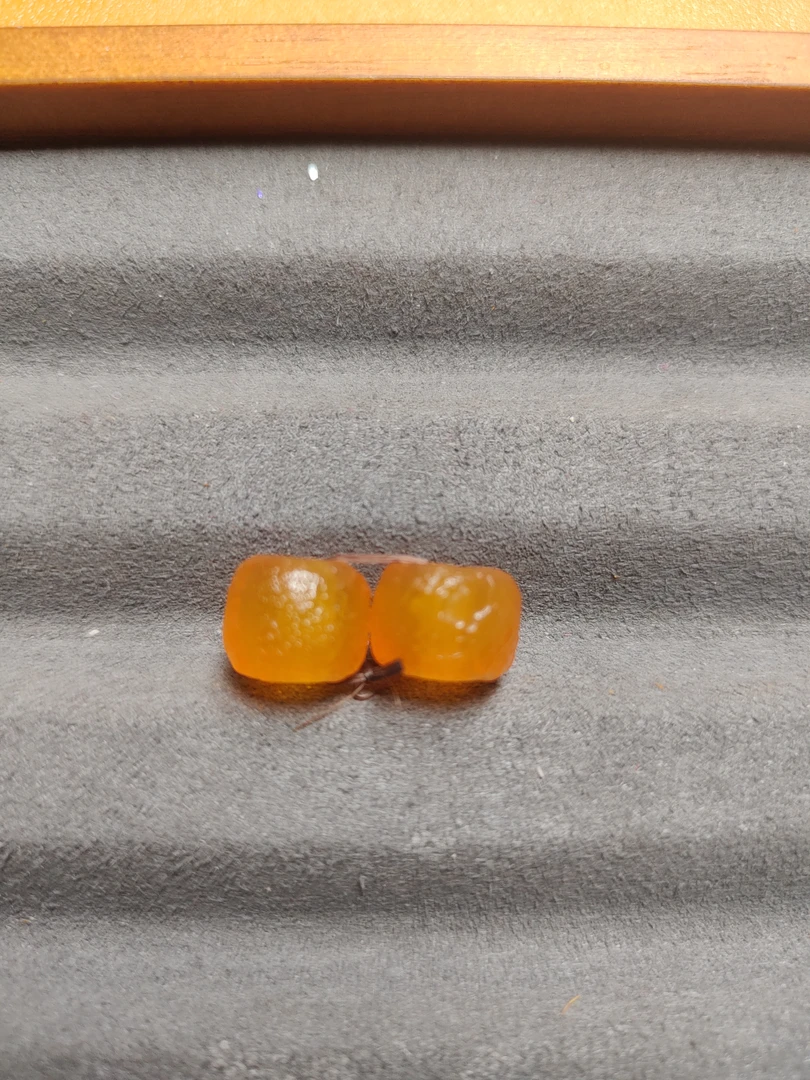 天然玛瑙黄色小珠珠