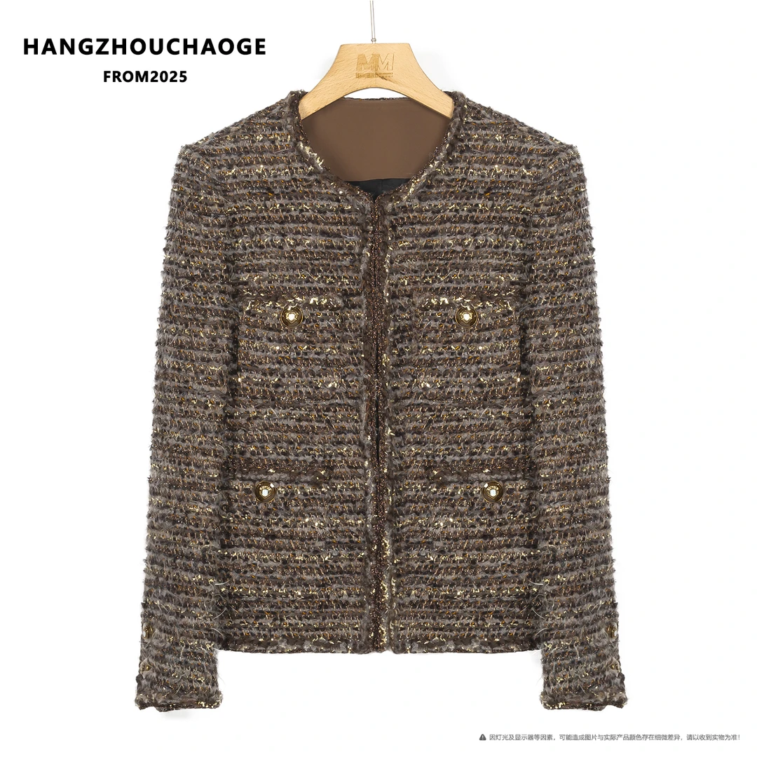 杭州超哥【金丝】2025新款高端小香风外套CO83549