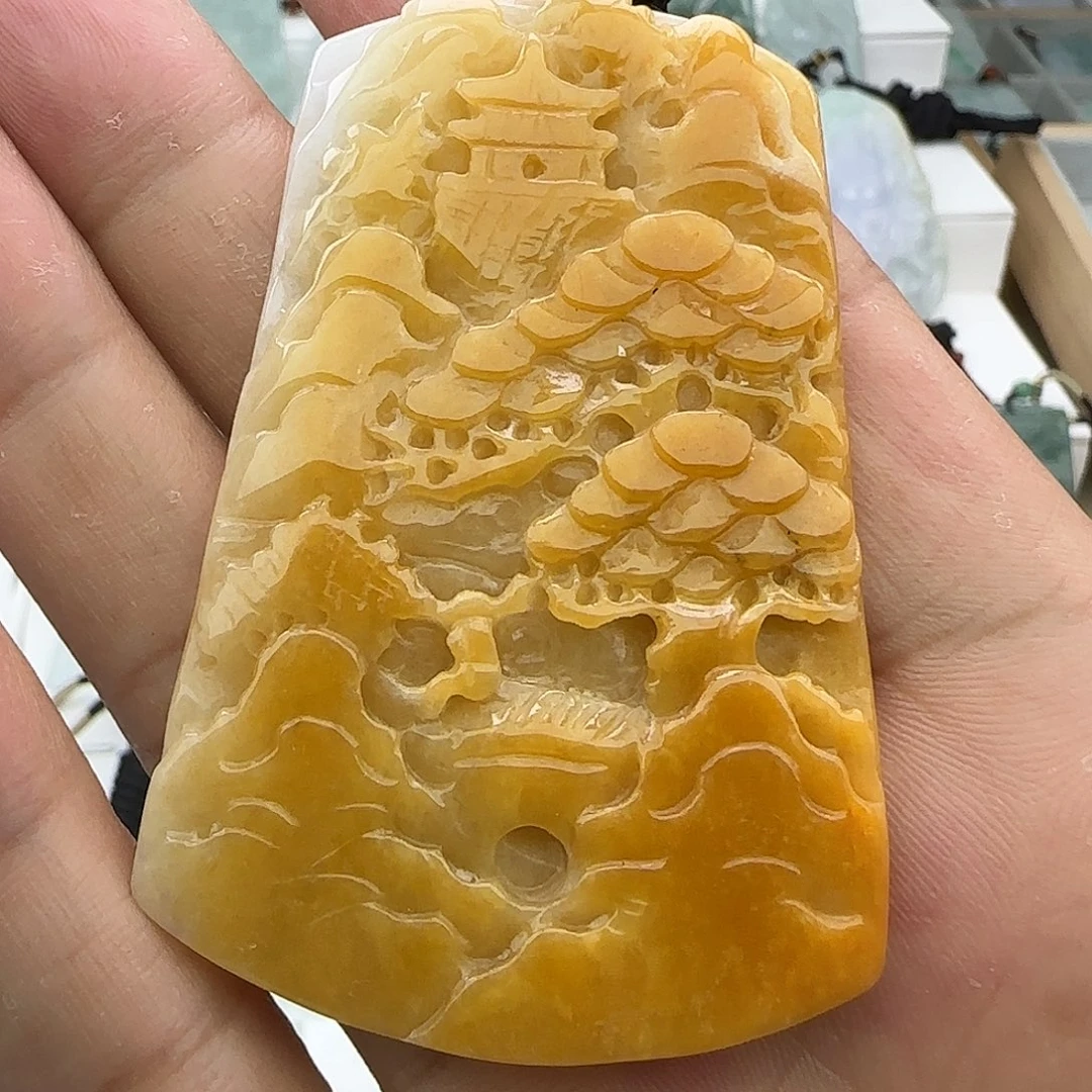 翡翠未镶嵌颈饰翡翠
