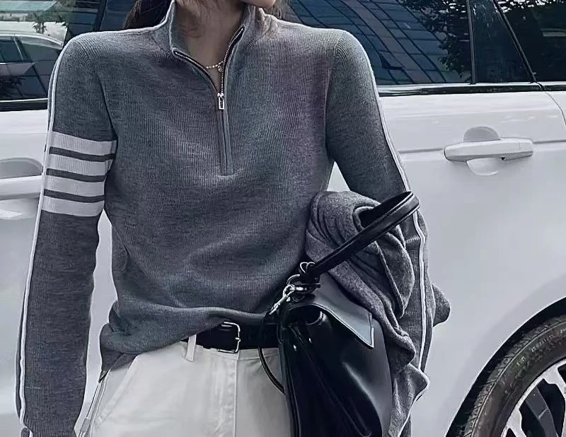 6255-11003 针织条纹套头衫