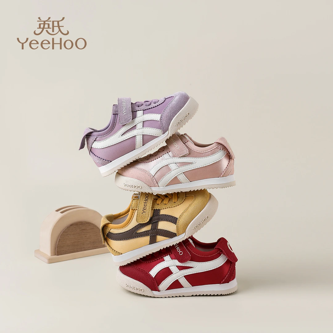 英氏童鞋儿童运动鞋秋季新款女童软底休闲小阿甘鞋童鞋女童板鞋