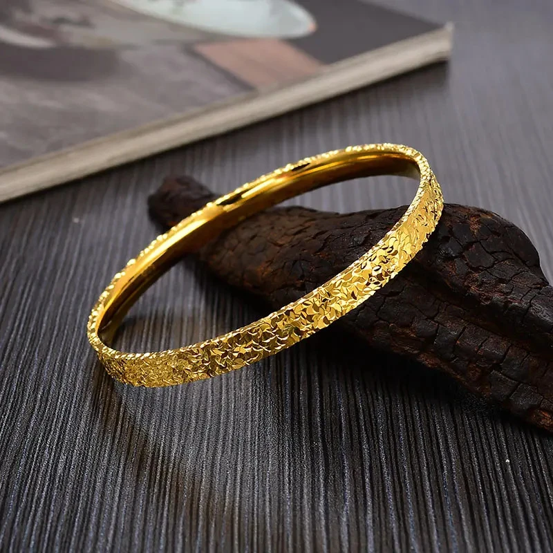 保色真空电镀爆闪碎碎冰手镯个性时尚碎金子送女友