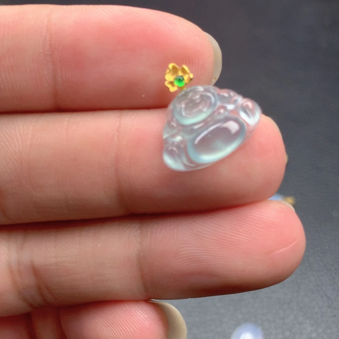 【闪购商品】翡翠18K金镶嵌颈饰翡翠