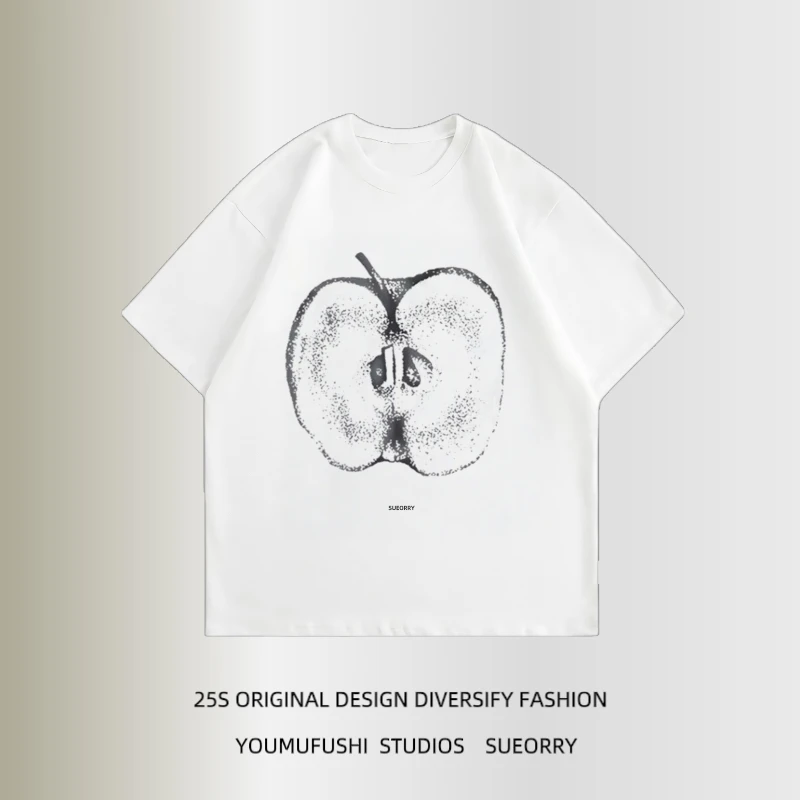 美式设计感小众短袖t恤男女夏宽松半袖不撞款上衣