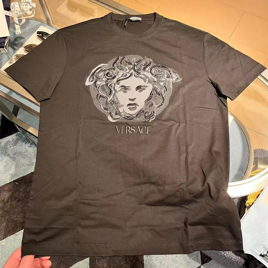未使用 VERSACE/范思哲 GG/ 男款黑色短袖T恤