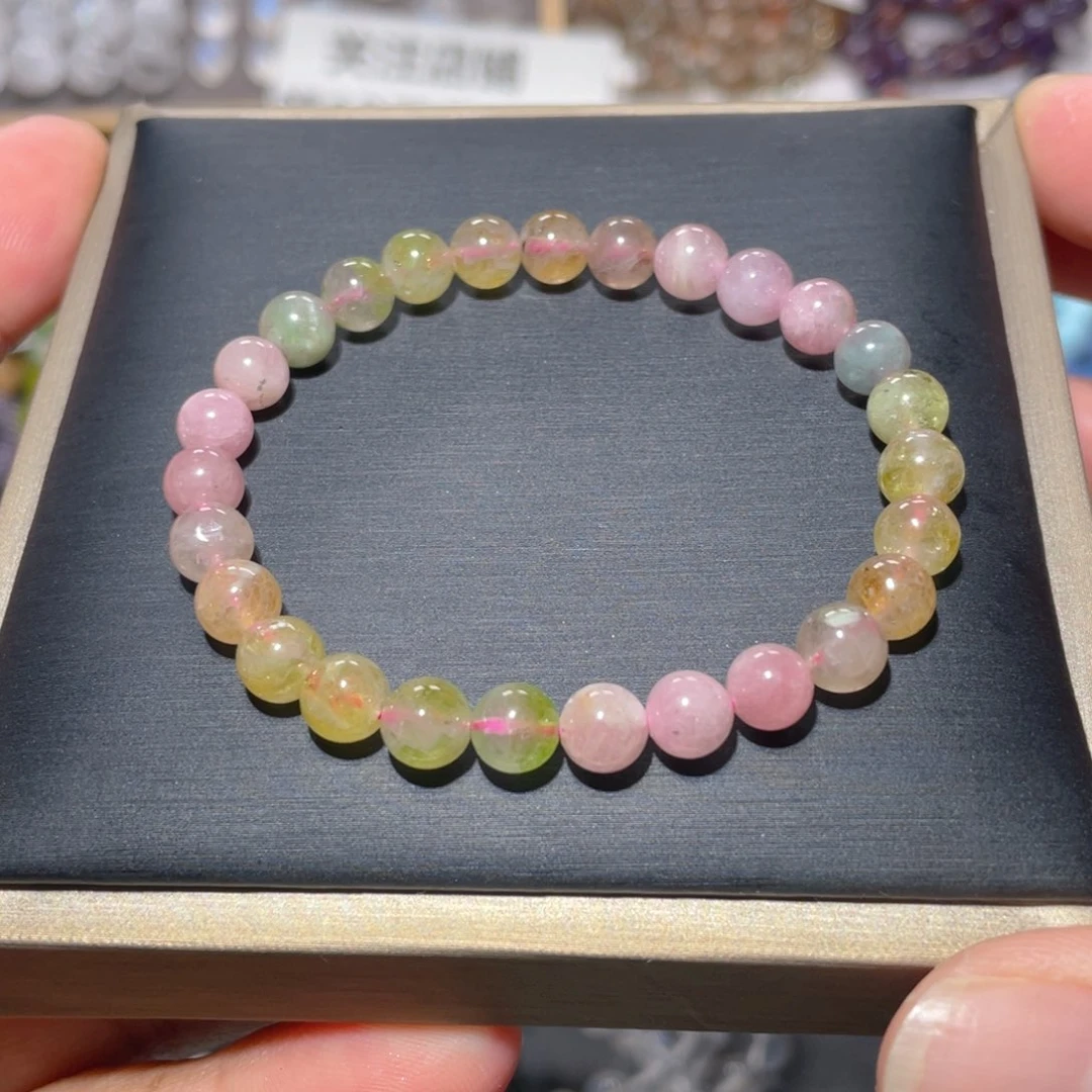 手链未镶嵌碧玺碧玺手链6.8m