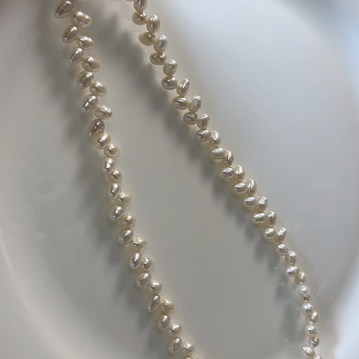 未镶嵌4左右冷白麦穗淡水珍珠