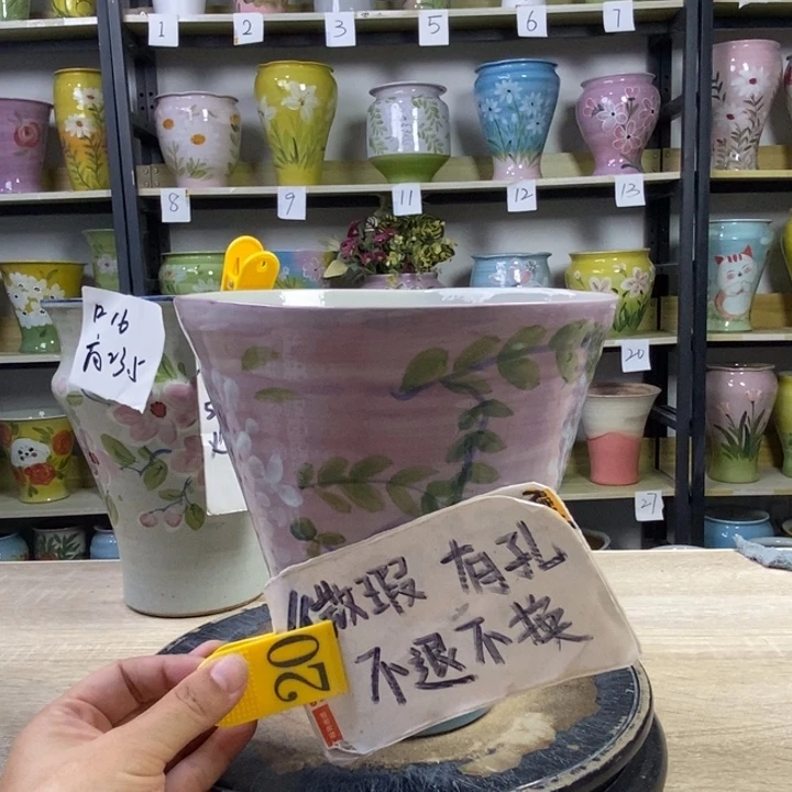 景德镇高温陶瓷花盆