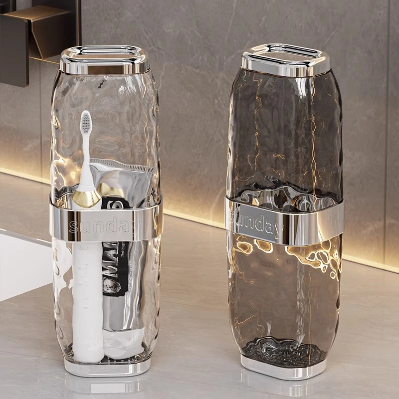 洗漱杯旅行便携式二合一杯子牙膏电动牙刷旅游外出透明牙具刷牙杯