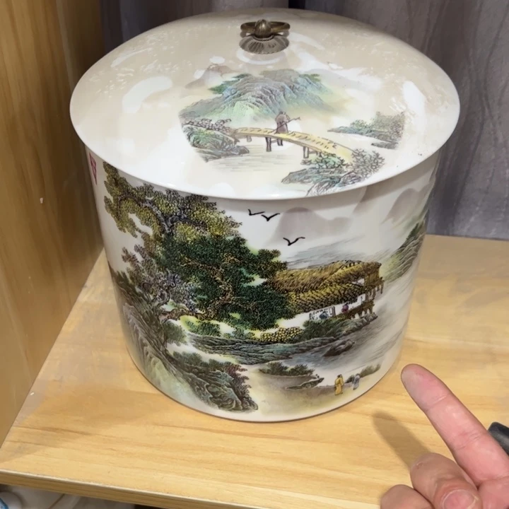瑕疵福利品陶瓷茶叶罐不影响使用介意勿拍