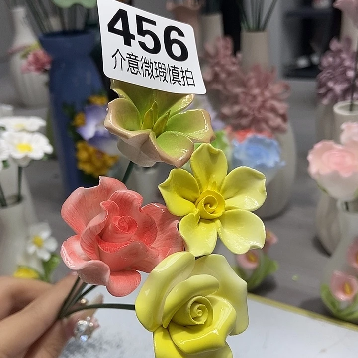 陶瓷纯手工捏花设计