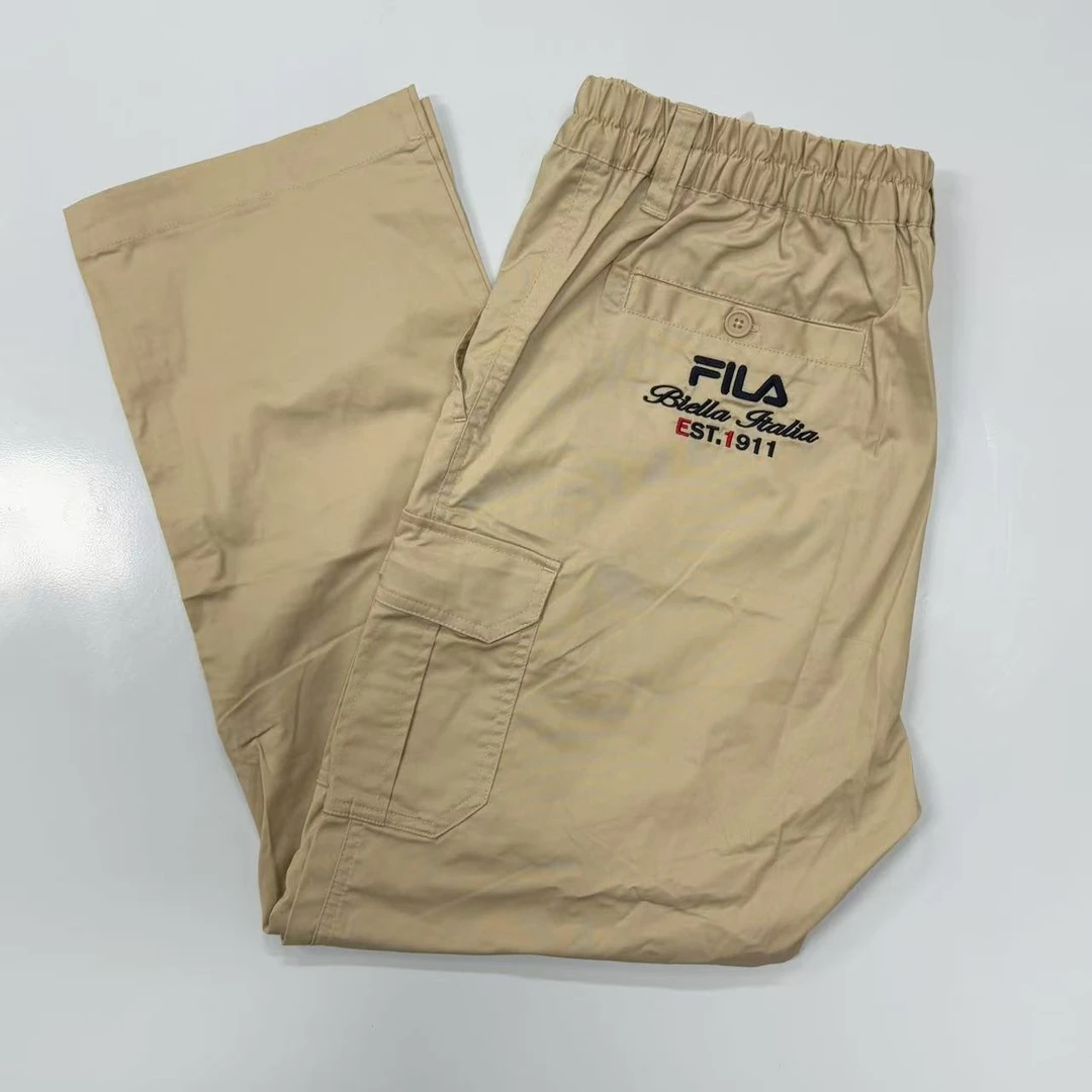 Fila/斐乐  男女同款经典百搭春夏梭织工装裤九分裤 FS2FPD1151F