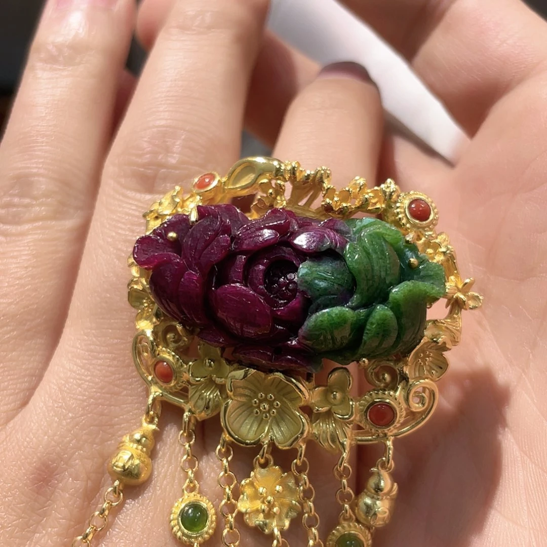 锦纶非金属戒指红宝