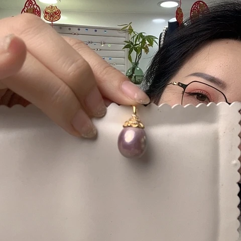 淡水珍珠吊坠(不含链)未镶嵌某*女