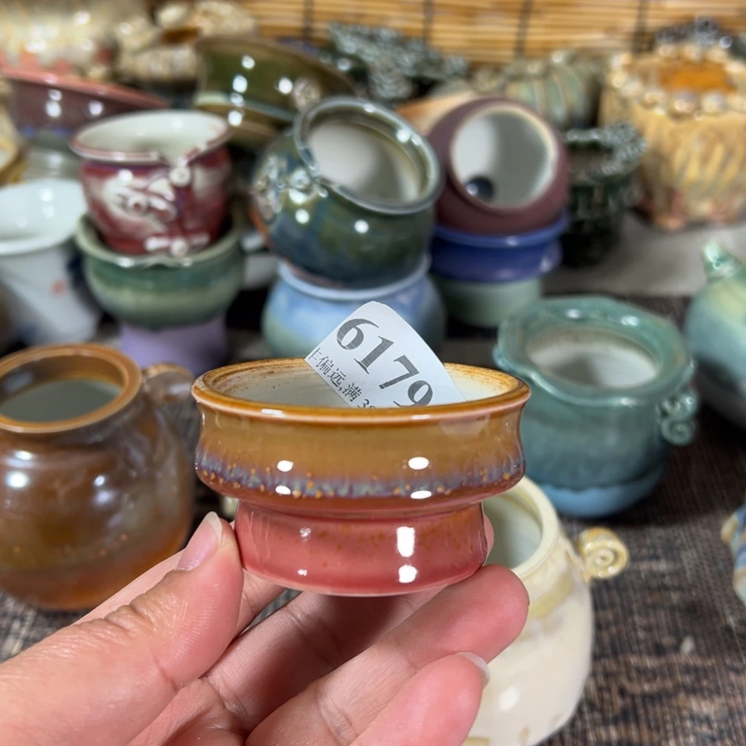 红陶景德镇手工花盆