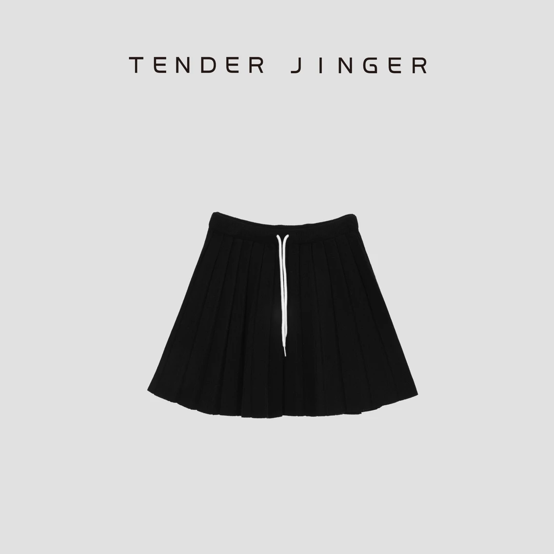 Tender Jinger学院风百褶针织短裙T53MII30770