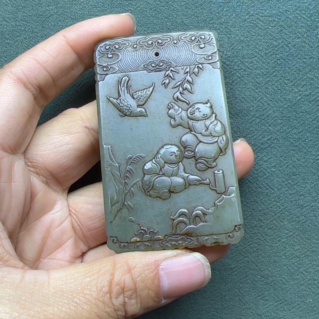 和田玉把件未镶嵌乐*乐