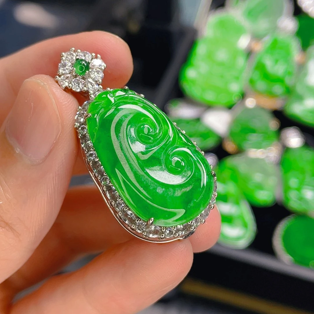 翡翠未镶嵌吊坠(不含链)