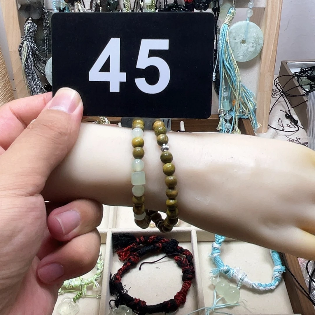 蛇纹石玉合金颈饰