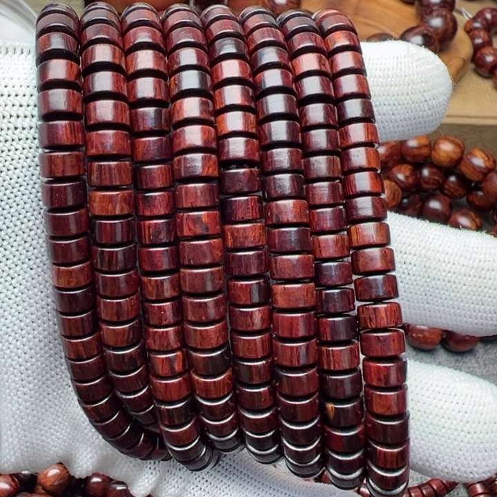 木海南红降4×7片片珠单圈