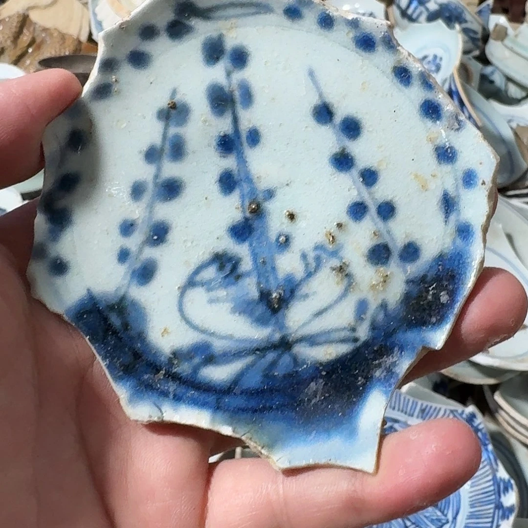瓷片青花瓷片标本，顺丰包邮
