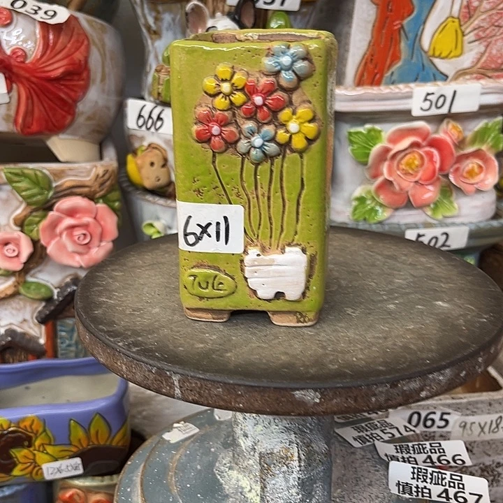 粗陶材质多肉花盆