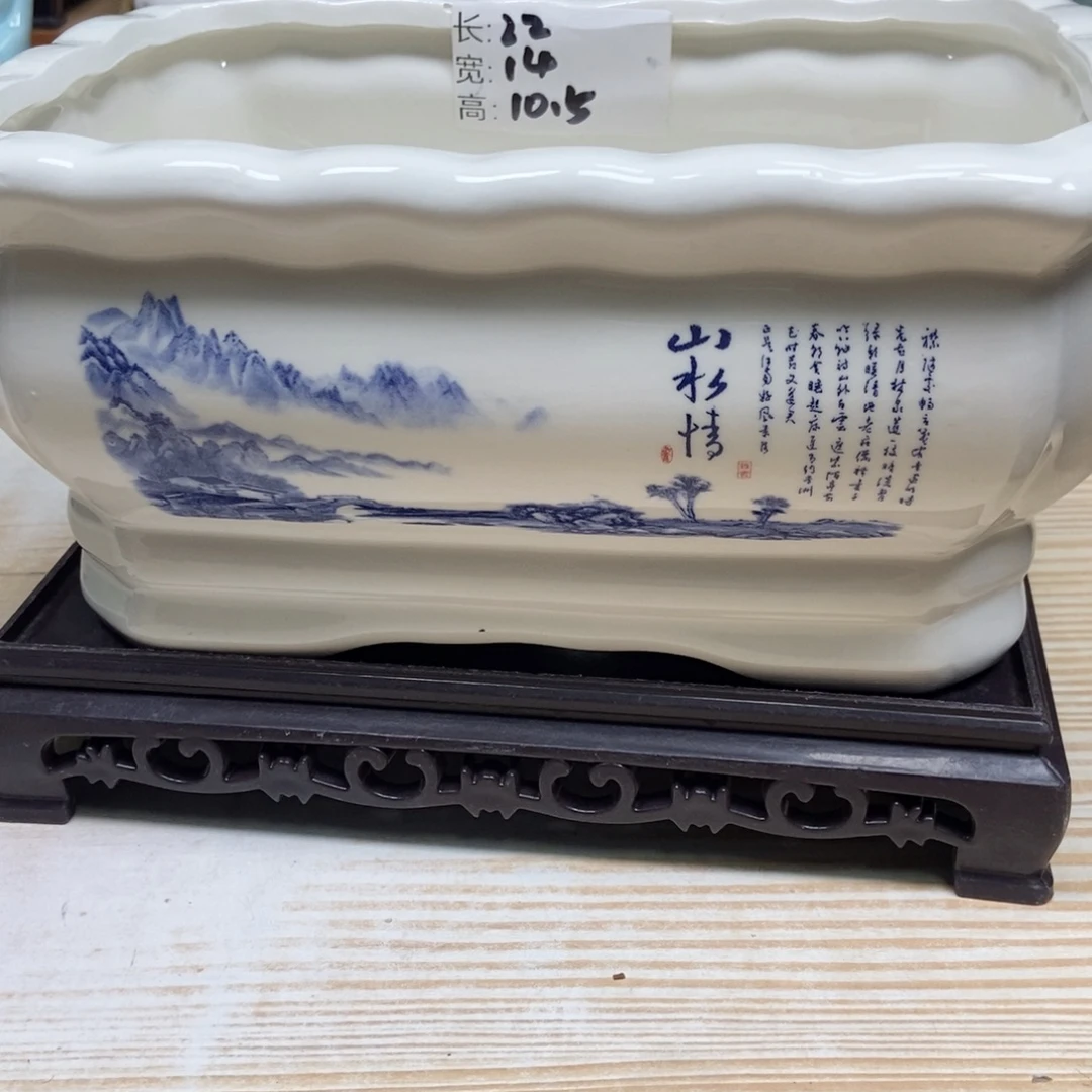 瓷片陶瓷花盆陶瓷艺术