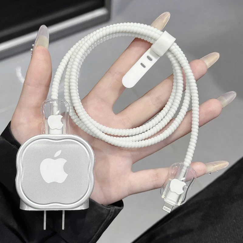 数据线保护套20w适用苹果15promax充电头16防摔软壳14 13防折断12