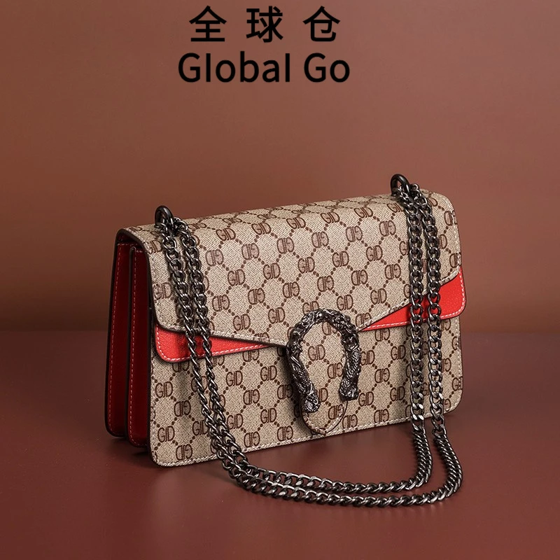 全球仓Global Go 高级感女士包包2025新款今年流行真皮小方斜挎包