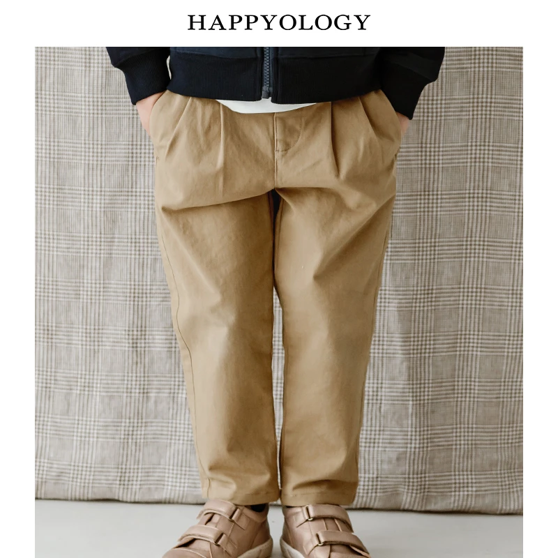 Happyology英国儿童裤子宝宝男女童长裤卡其色休闲裤