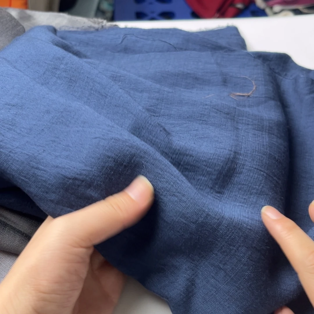 藏蓝麻棉1.5米。