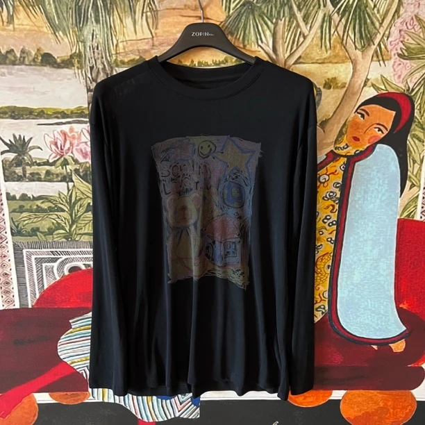 【大G精选】“童趣涂鸦” 设计感童趣涂鸦长袖圆领T恤