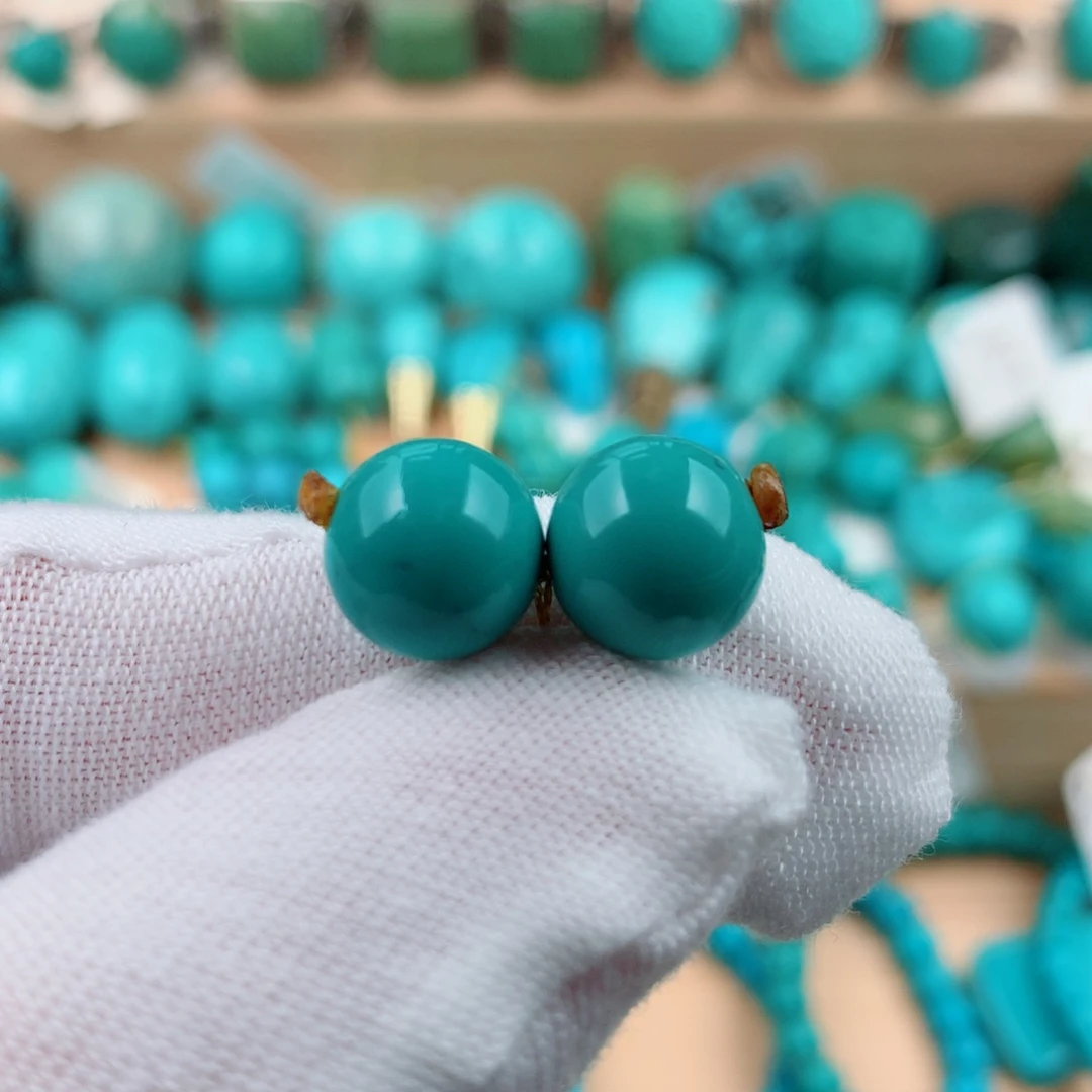 绿松石未镶嵌珠宝奇石10mm