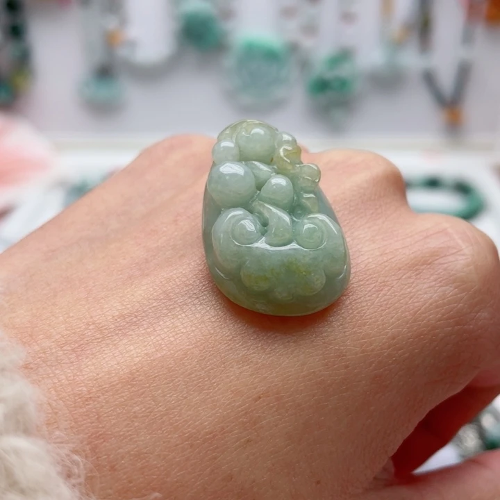 翡翠未镶嵌手链百搭