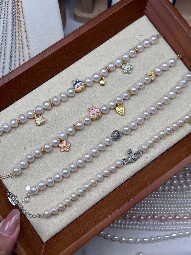 labubu珍珠手链7-8mm