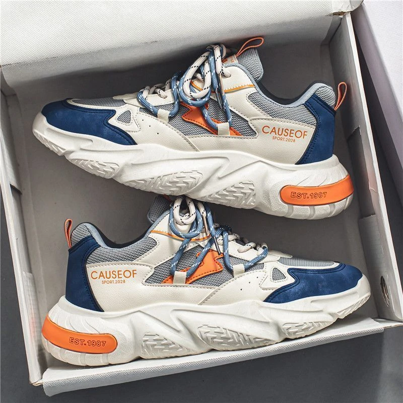 青少年运动鞋老爹鞋男2024新款男鞋韩版百搭跑步运动休闲鞋ins潮